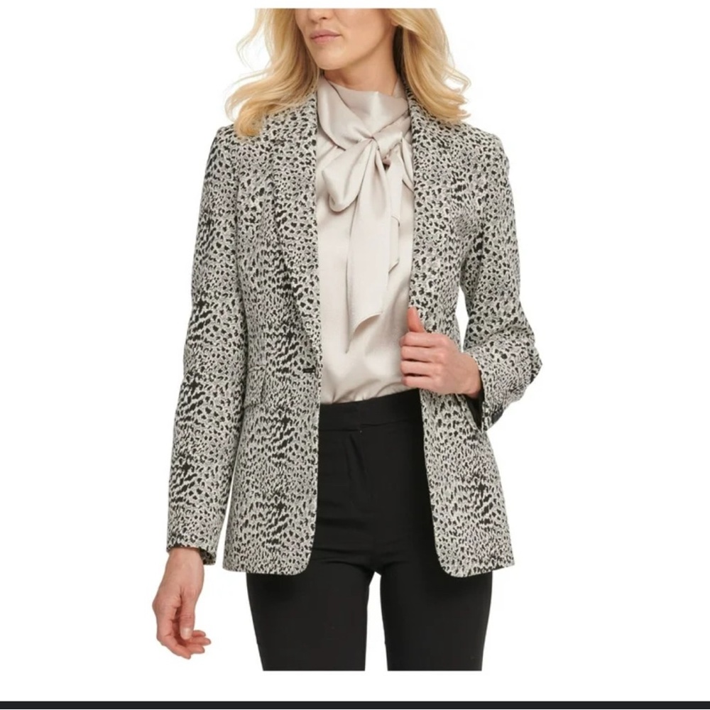 DKNY Animal Print Blazer